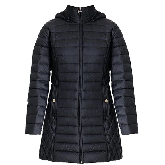 MICHAEL Michael Kors Hooded Zip Down Puffer - Picture 1 of 5